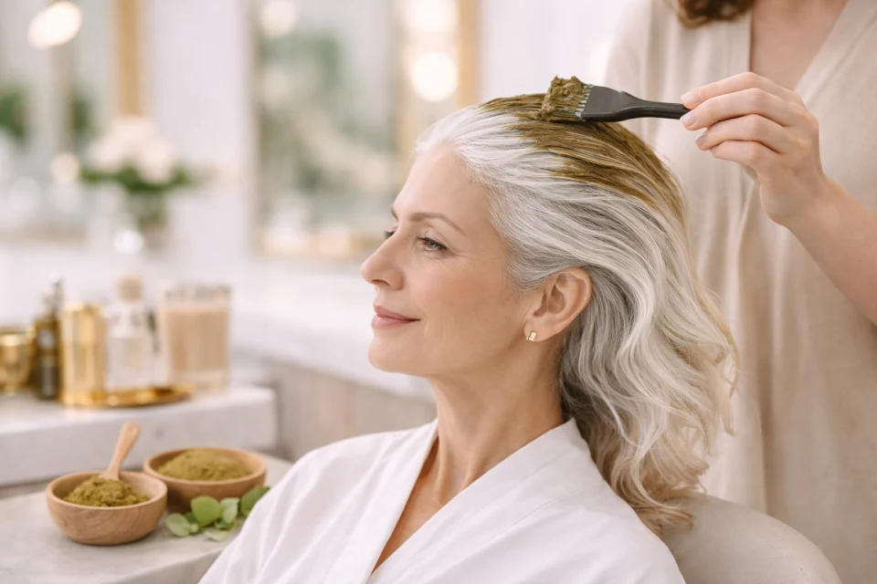 Coloration végétale cheveux blancs : tout savoir en 2026