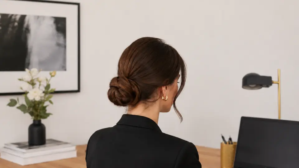 Chignon de bureau facile